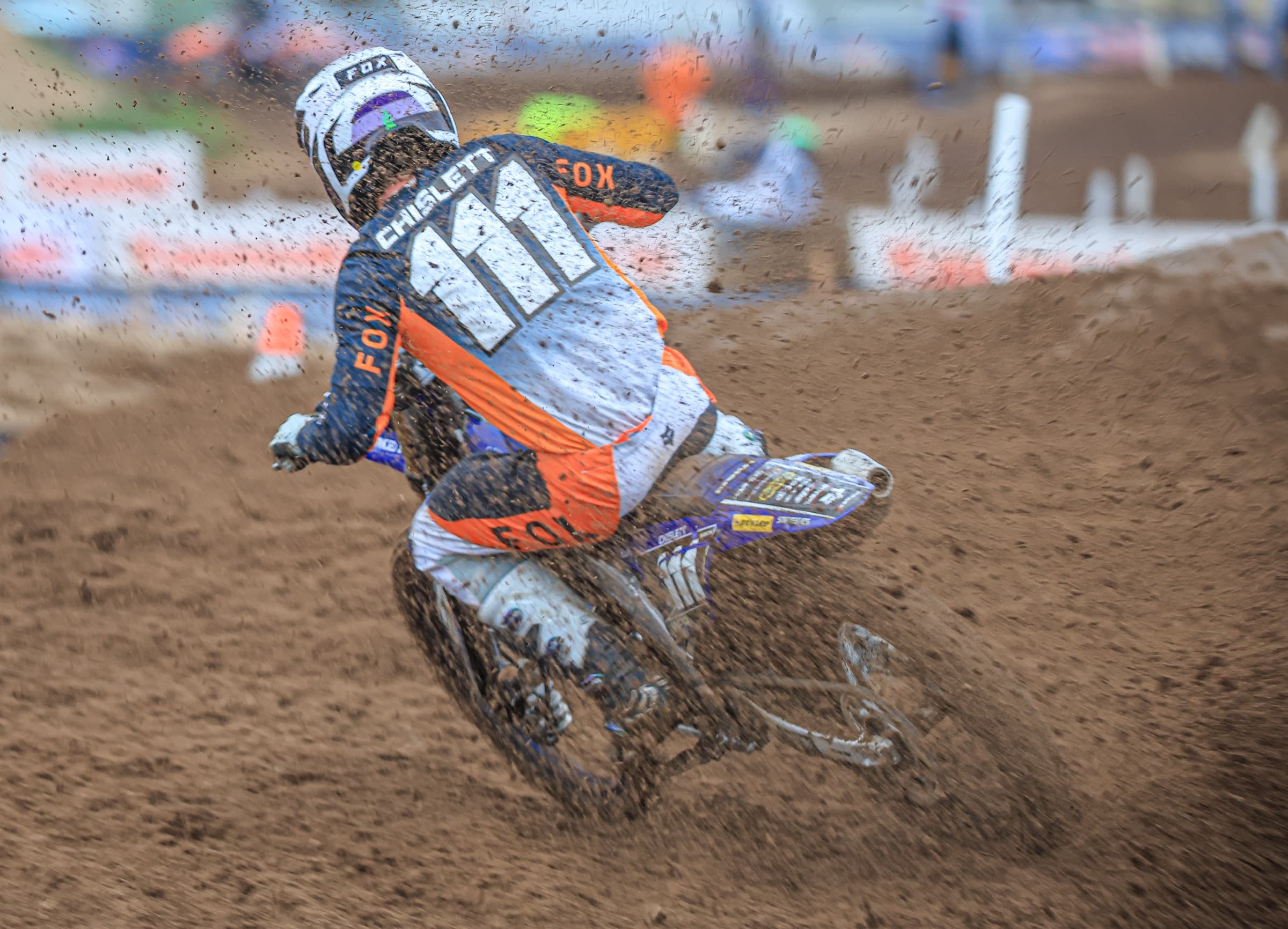 Judd Chislett in wet conditions at a national round